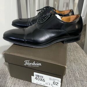 Florsheim Men's Black Oxford Shoes Formal wedding church dress men size 11